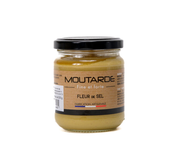 Moutarde mosterd met fleur de sel